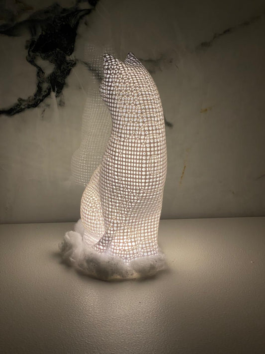 Lámpara Velador Impresión 3d Gato