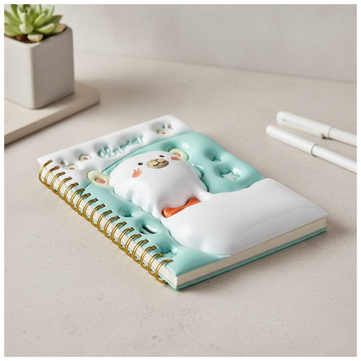 Cuaderno de Notas Textura 3D Llama