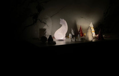 Lámpara Velador Impresión 3d Gato