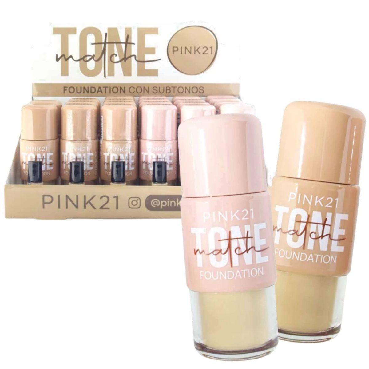 Maquillaje Líquido Pink 21 - Tone Watch