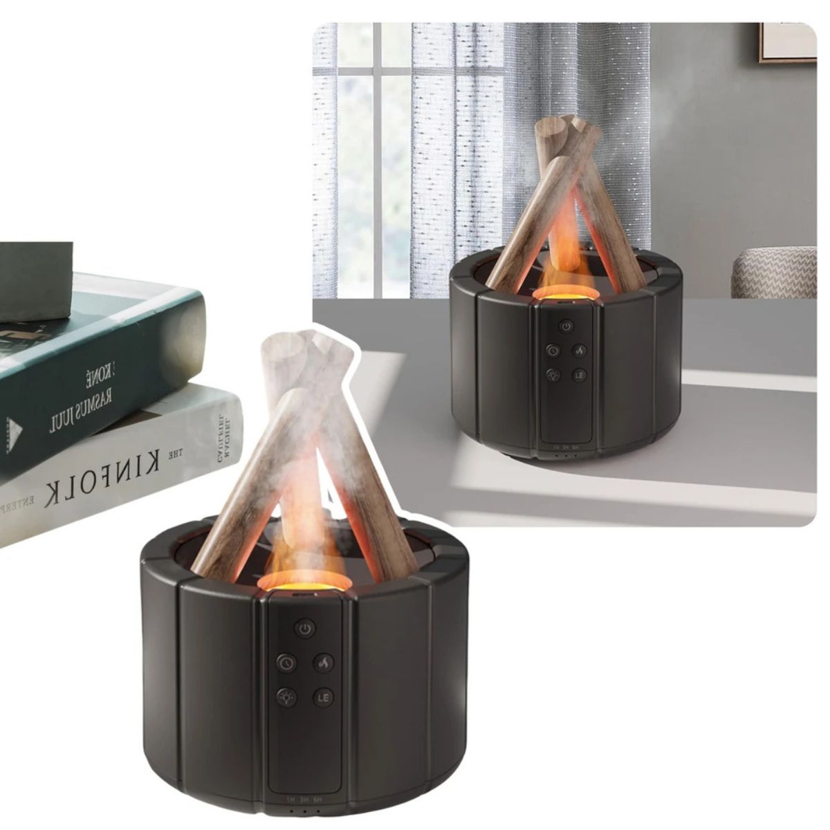 Humidificadora En Forma de Fogata