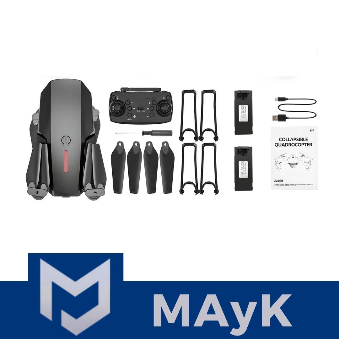 Drone E88 Pro Plegable Con 2 Camara 4k
